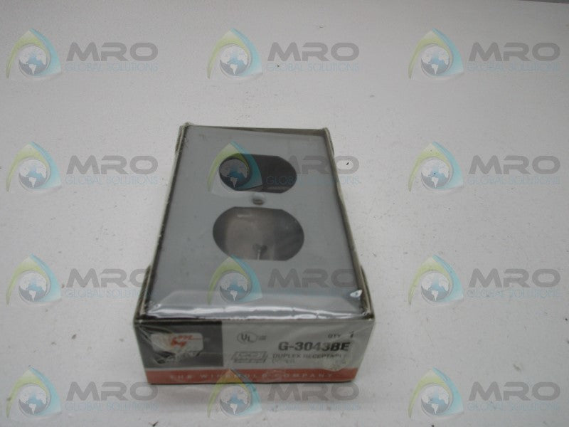 WIREMOLD G-3043BE DUPLEX RECEPTACLE COVER * NEW IN ORIGINAL PACKAGE *