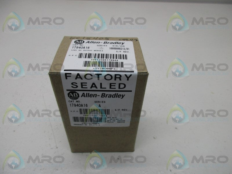 ALLEN BRADLEY 1794-OA16 SER. A OUTPUT MODULE DATE 2012 * FACTORY SEALED *