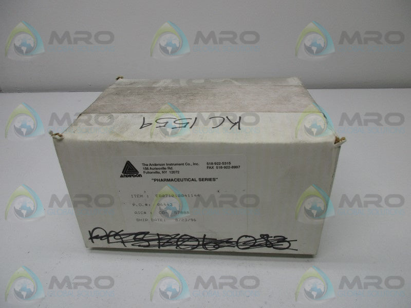 ANDERSON EB071010041144 PHARMACEUTICAL PRESSURE GAUGE * FACTORY SEALED *