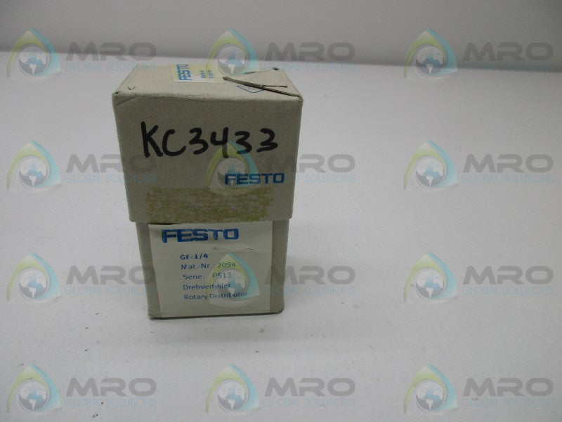FESTO GF-1/4 ROTARY DISTRIBUTOR  NSMP