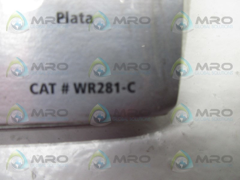 THOMAS & BETTS WR281-C TWO GANG DUPLEX COVER * NEW IN ORIGINAL PACKAGE *