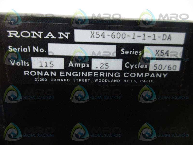 RONAN X54-600-1-1-1-DA POWER SUPPLY  NSNP