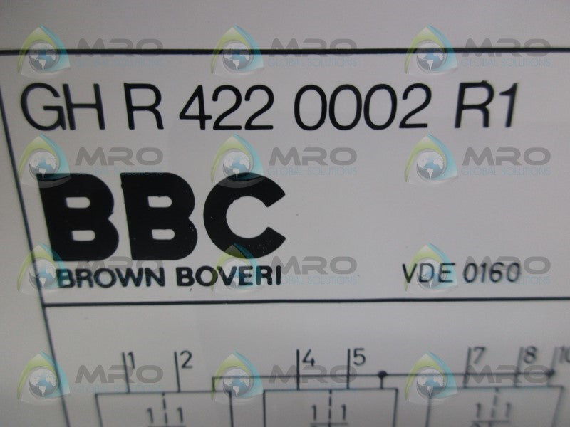 BBC GHR4220002R1 RELAY DELAY MODULE  NSNP