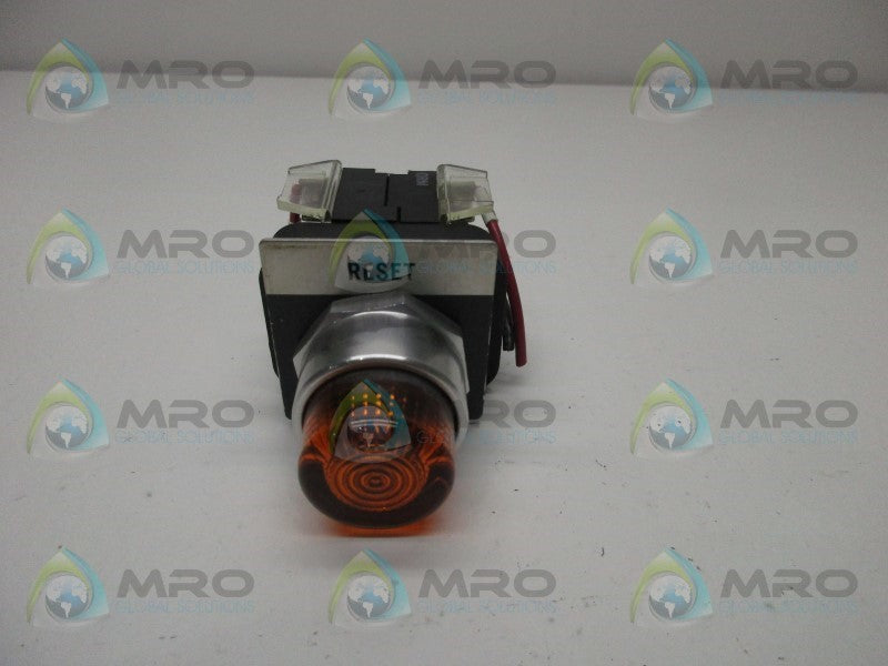 ALLEN BRADLEY 800T-QB10 AMBER PUSHBUTTON  UNMP