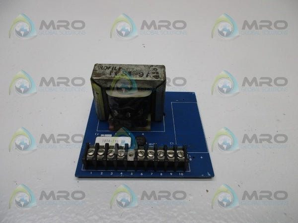 CONTROL TECHNIQUES 1074-116 POWER SUPPLY BOARD (AS PICTURED)  UNMP