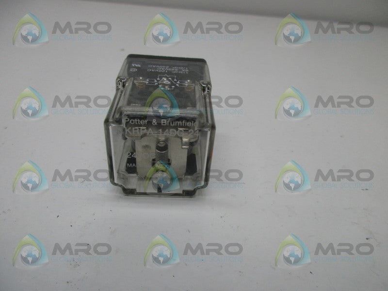 POTTER & BRUMFIELD KRPA-14DG24 RELAY 24VDC  UNMP