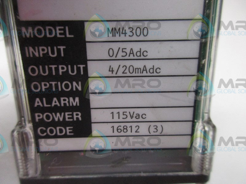WILKERSON MM4300 RELAY MODULE 0/5ADC 4/20MADC  UNMP