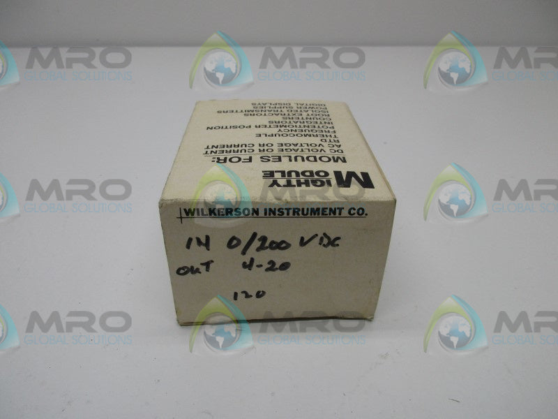 WILKERSON MM4300 RELAY MODULE 0/200VDC 4/20MADC 120VAC  NSMP