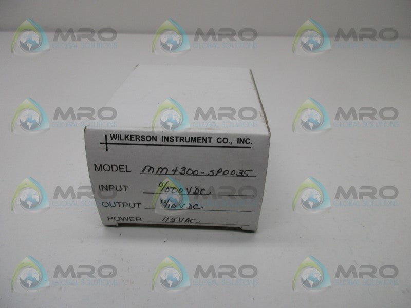 WILKERSON MM4300-SP0035 RELAY MODULE 0/500VDC 0/10VDC  NSMP