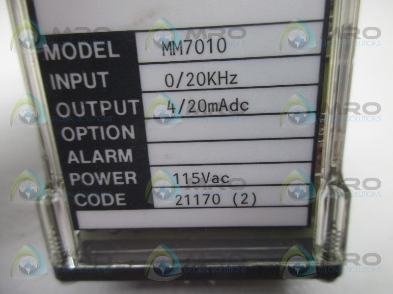 WILKERSON MM7010 RELAY MODULE 0/20KHZ 4/20MADC  NSNP