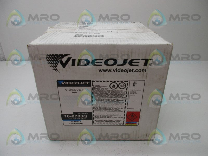 VIDEOJET 16-8700Q INK REPLACEMENT (PKG OF 9) * FACTORY SEALED *
