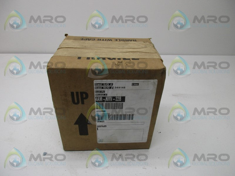 GAST MFG 4AM-NRV-22B AIR MOTOR DIRECT DRIVE * FACTORY SEALED *