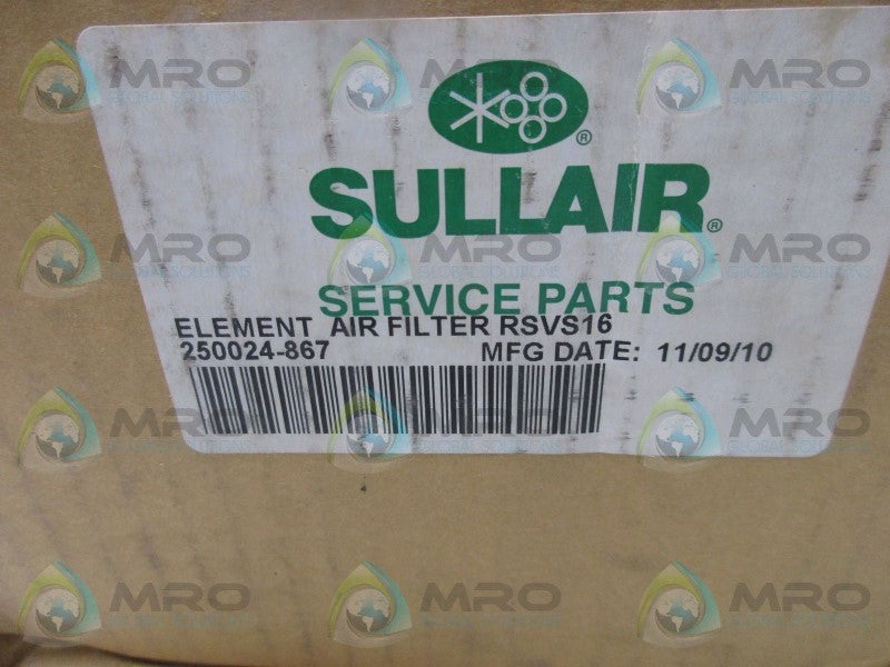 SULLAIR 250024-867 FILTER ELEMENT * FACTORY SEALED *