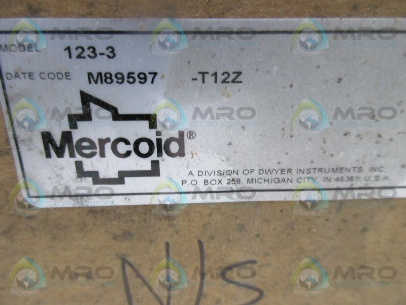 MERCOID 123-3 FLOAT SWITCH * FACTORY SEALED *