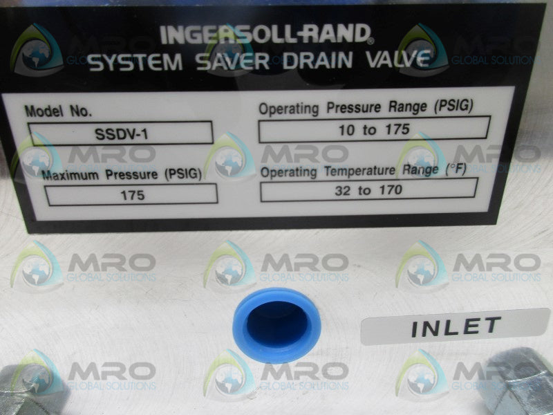INDERSOLL RAND SSDV-1 SYSTEM SAVER DRAIN VALVE  NSNP