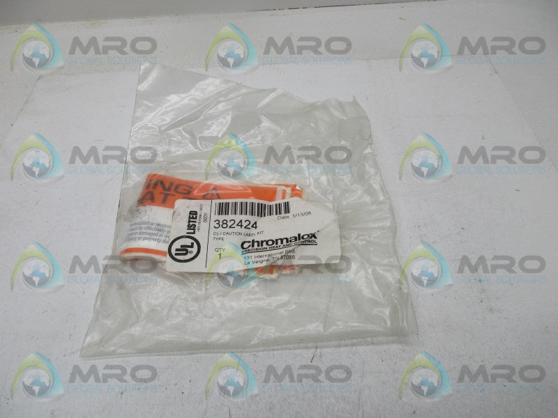 CHROMALOX 382424 CL-I CAUTION LABEL KIT  NSMP