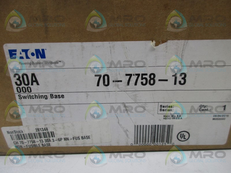EATON 70-7758-13 SWITCHING BASE * FACTORY SEALED *