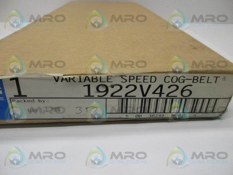 CARLISLE 1922V426 VARIABLE SPEED COG BELT * FACTORY SEALED *
