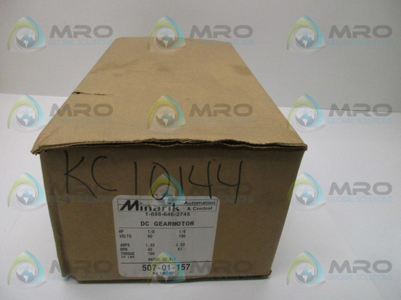 MINARIK 507-01-157 GEAR MOTOR RATIO 42.9:1 * NEW IN BOX *