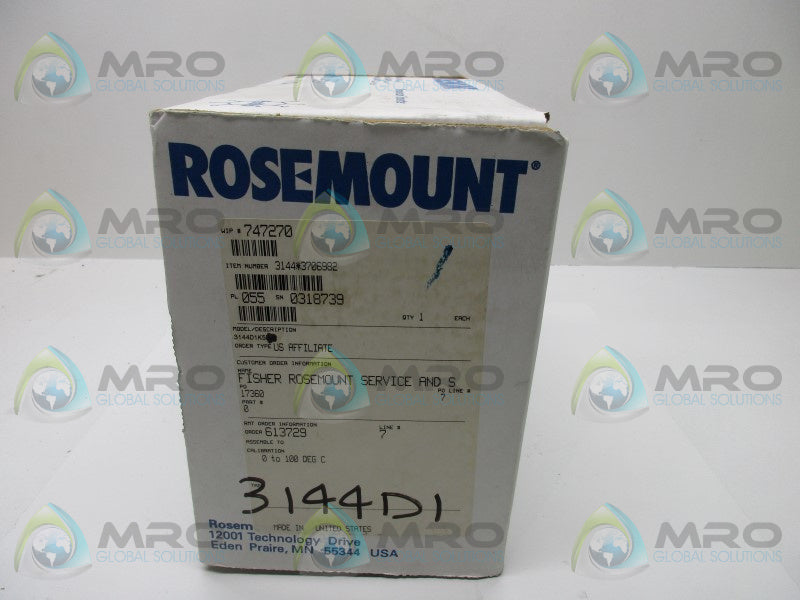 ROSEMOUNT 3144D1K5B4 TEMPERATURE TRANSMITTER * NEW IN BOX *