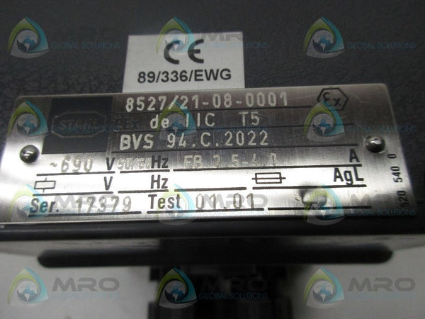 STAHL 8527/21-08-0001 CIRCUIT BREAKER  NSMP