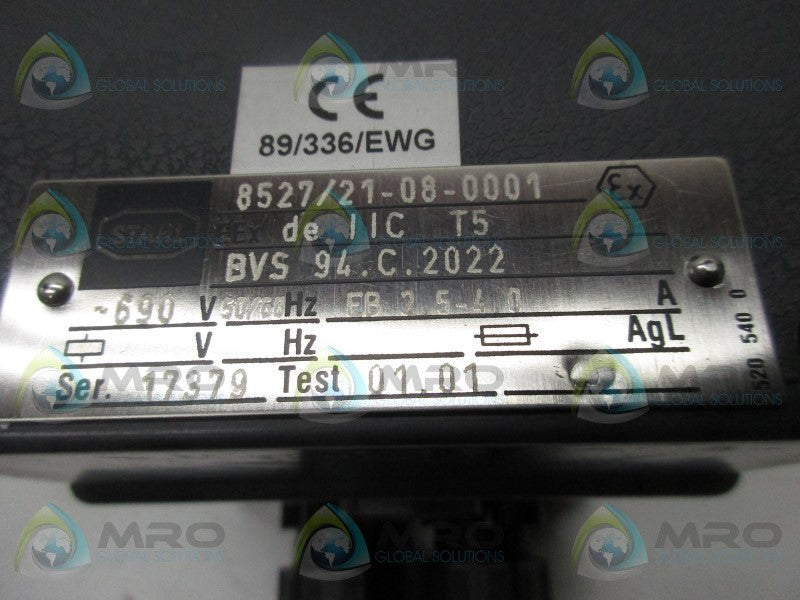 STAHL 8527/21-08-0001 CIRCUIT BREAKER  NSMP