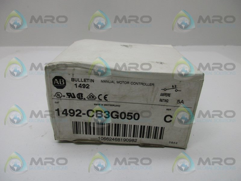 ALLEN BRADLEY 1492-CB3G050 SER. C CIRCUIT BREAKER * NEW IN BOX *
