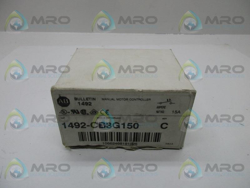 ALLEN BRADLEY 1492-CB3G150 SER. C CIRCUIT BREAKER   NSMP