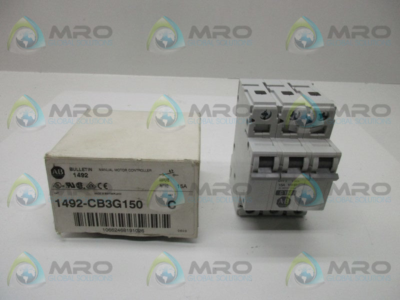 ALLEN BRADLEY 1492-CB3G150 SER. C CIRCUIT BREAKER   NSMP