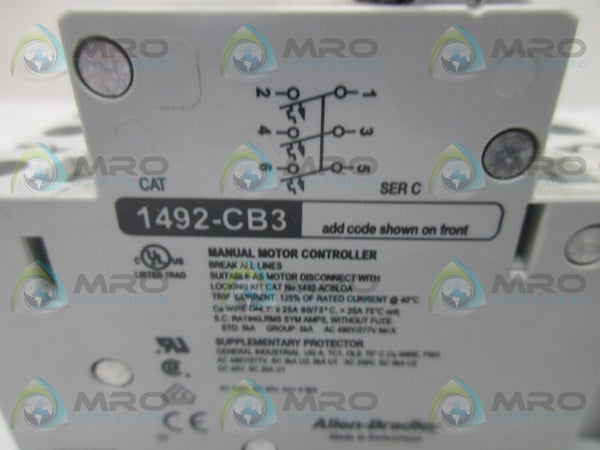 ALLEN BRADLEY 1492-CB3G150 SER. C CIRCUIT BREAKER   NSMP