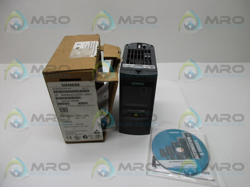 SIEMENS MICROMASTER 440 6SE6440-2UD21- 5AA1 INVERTER * NEW IN BOX *