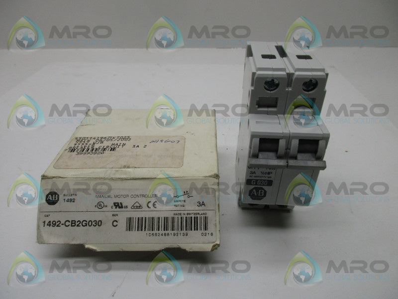 ALLEN BRADLEY 1492-CB2G030 SER. C CIRCUIT BREAKER * NEW IN BOX *