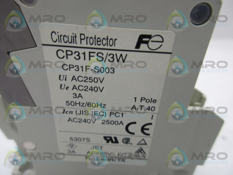 FUJI ELECTRIC CP31FS/3W CIRCUIT PROTECTOR  NSMP