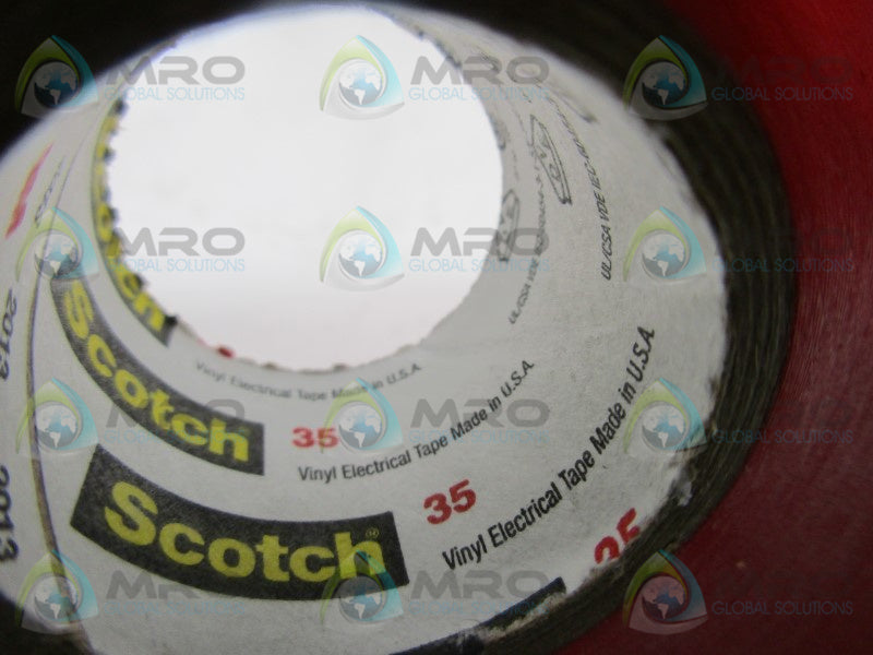 SCOTCH 3M 35 VINYL ELECTRICAL TAPE RED  NSNP