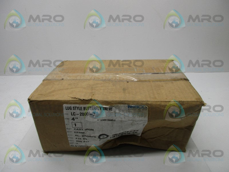 NIBCO LC-2000-3 LUG STYLE BUTTERFLY VALVE W/ LEVER HANDLE  NSMP