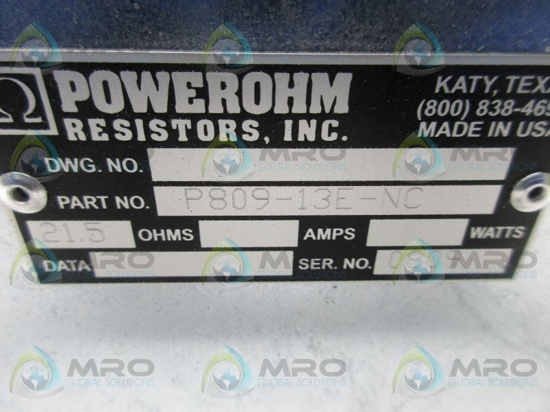 POWEROHM P809-13E-NC RESISTOR  NSMP