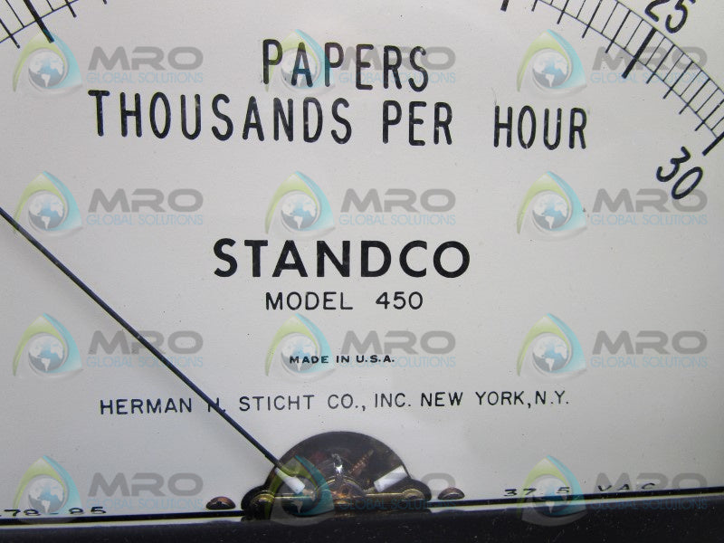 STANDCO MODEL 450 PANEL METER  NSMP