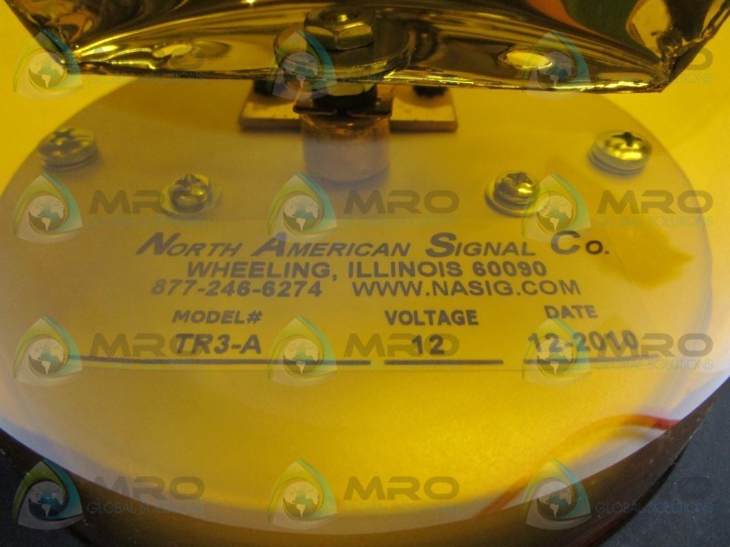 NORTH AMERICAN TR3-A AMBER STROBE LIGHT 12V  NSMP