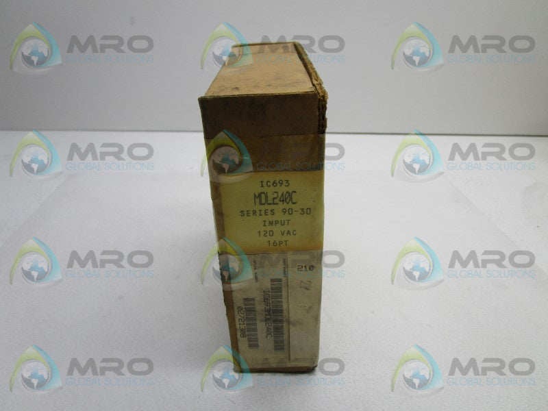 GE FANUC IC693MDL240C INPUT MODULE 120VAC 16PT  NSFS