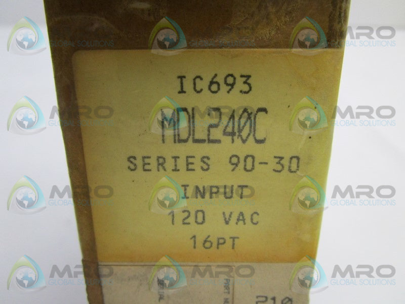 GE FANUC IC693MDL240C INPUT MODULE 120VAC 16PT  NSFS