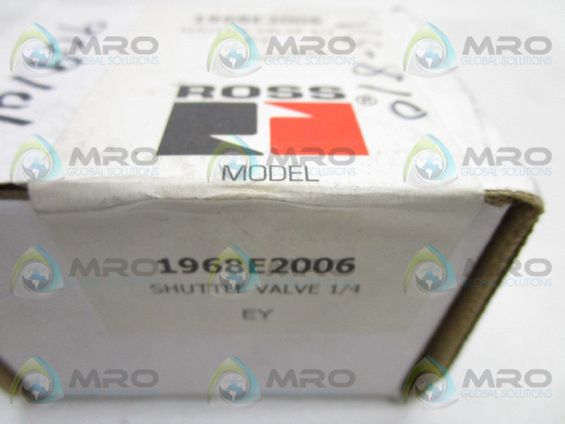 ROSS 1968E2006 SHUTTLE VALVE 1/4" * FACTORY SEALED *