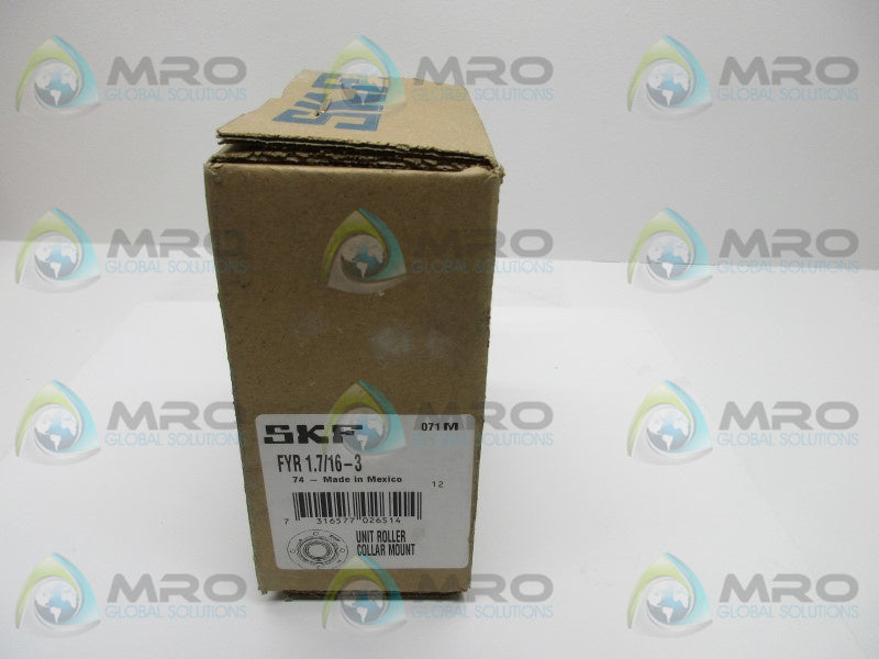 SKF FYR-1.7/16-3 UNIT ROLLER COLLAR MOUNT  NSFS