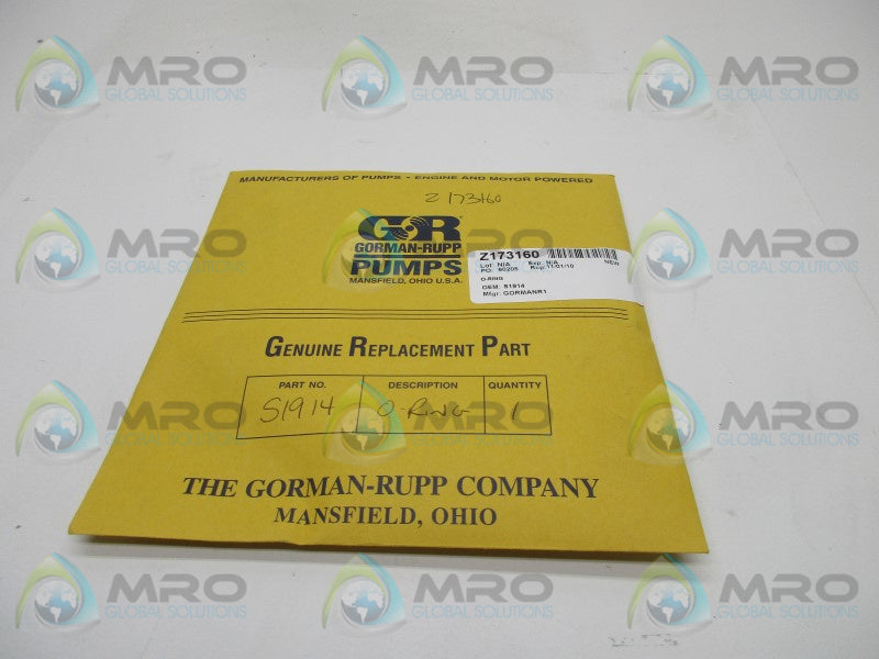 GORMAN RUPP S1914 O-RING * FACTORY SEALED *
