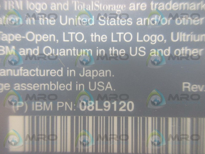 IBM 08L9120 TAPE CARTRIDGE 100GB  NSMP