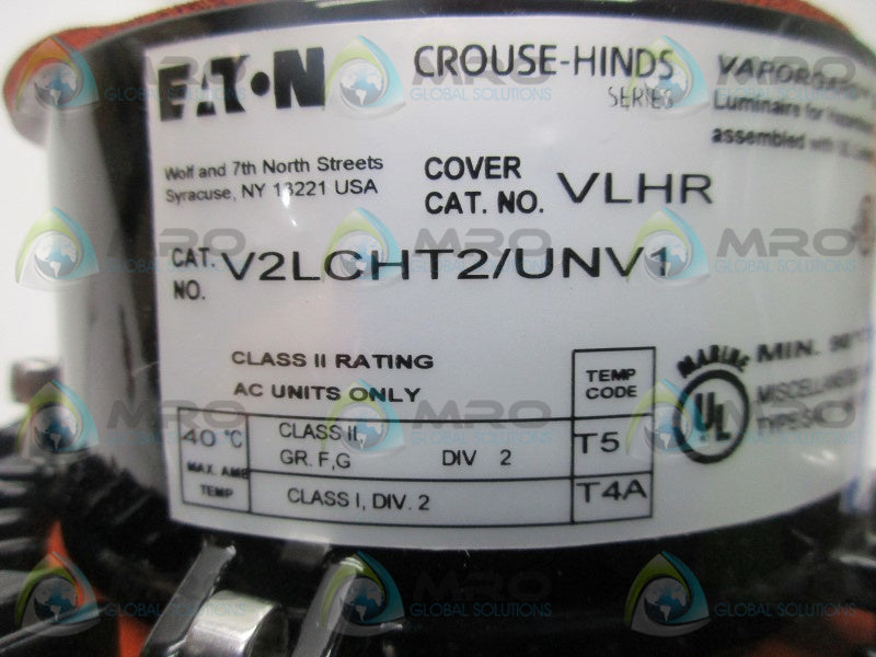 CROUSE HINDS V2LCHT2/UNV1 LUMINAIRE LED FIXTURE  NSMP