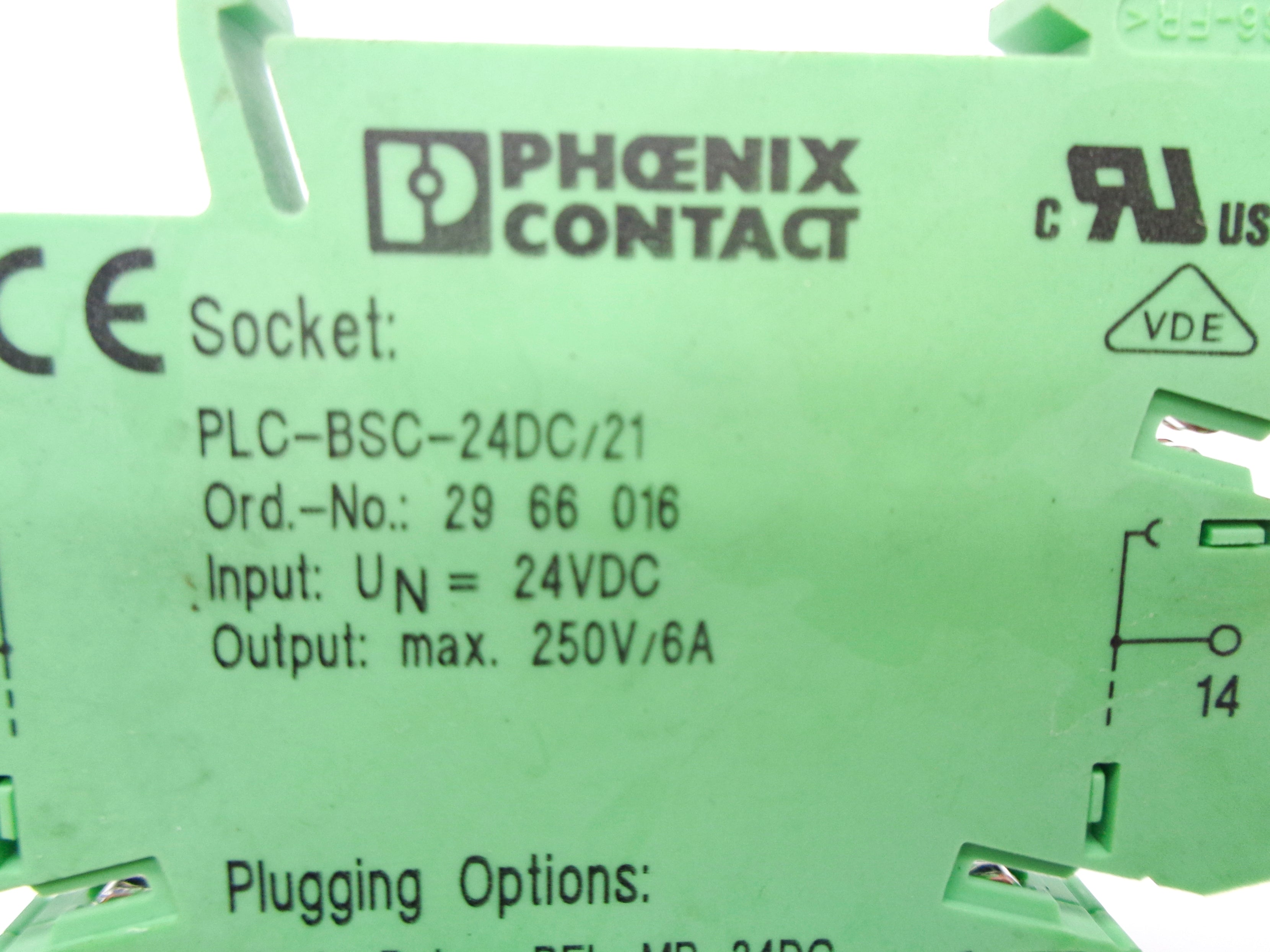 PHONEX CONTACT PLC-BSC-24DC/21 2961105 24V UNMP
