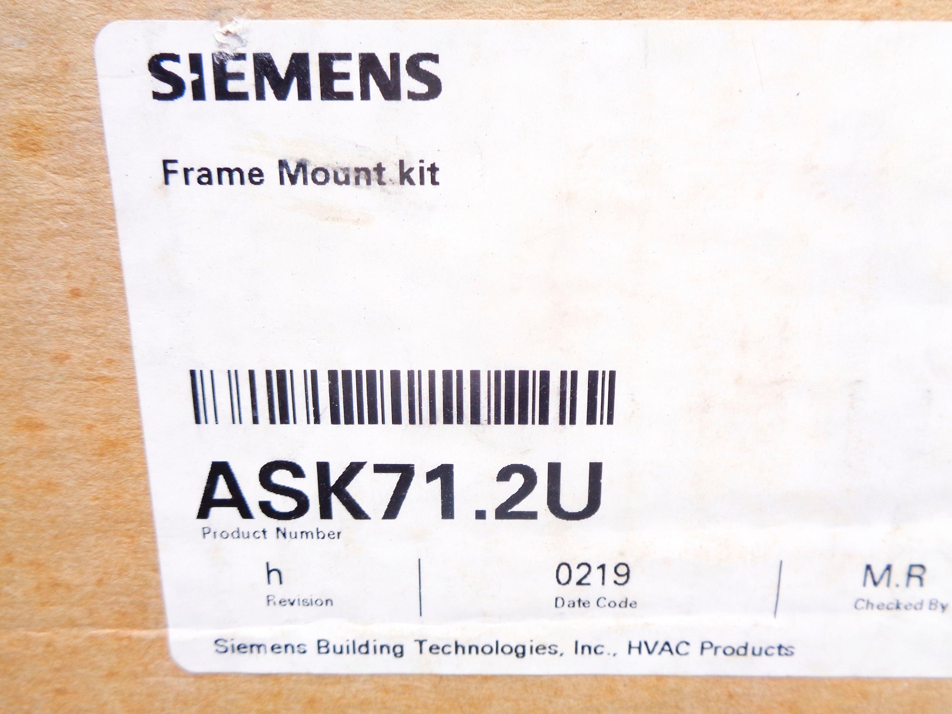 SIEMENS ASK71.2U NSMP