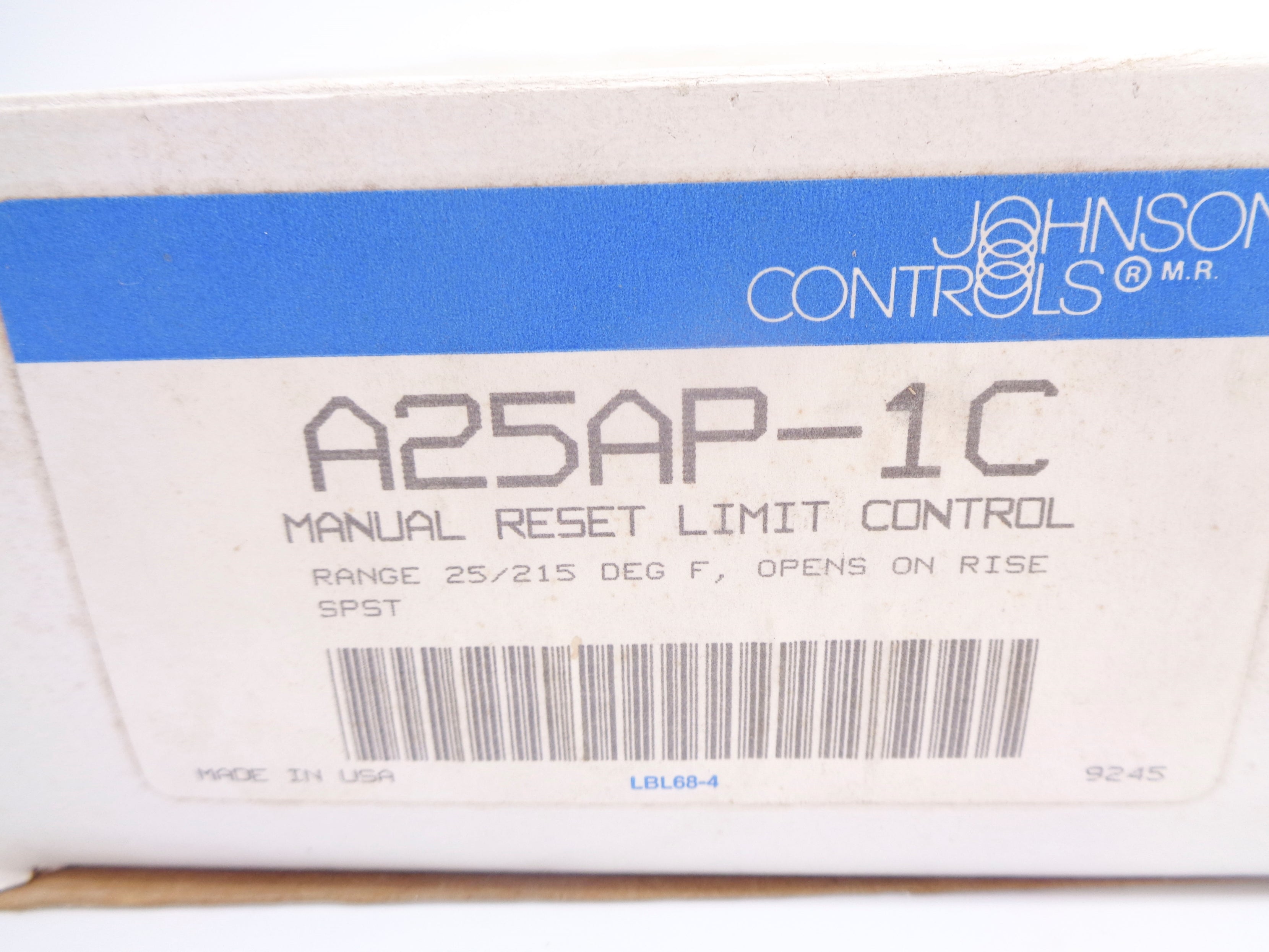 JOHNSON CONTROLS A25AP-1C NSMP