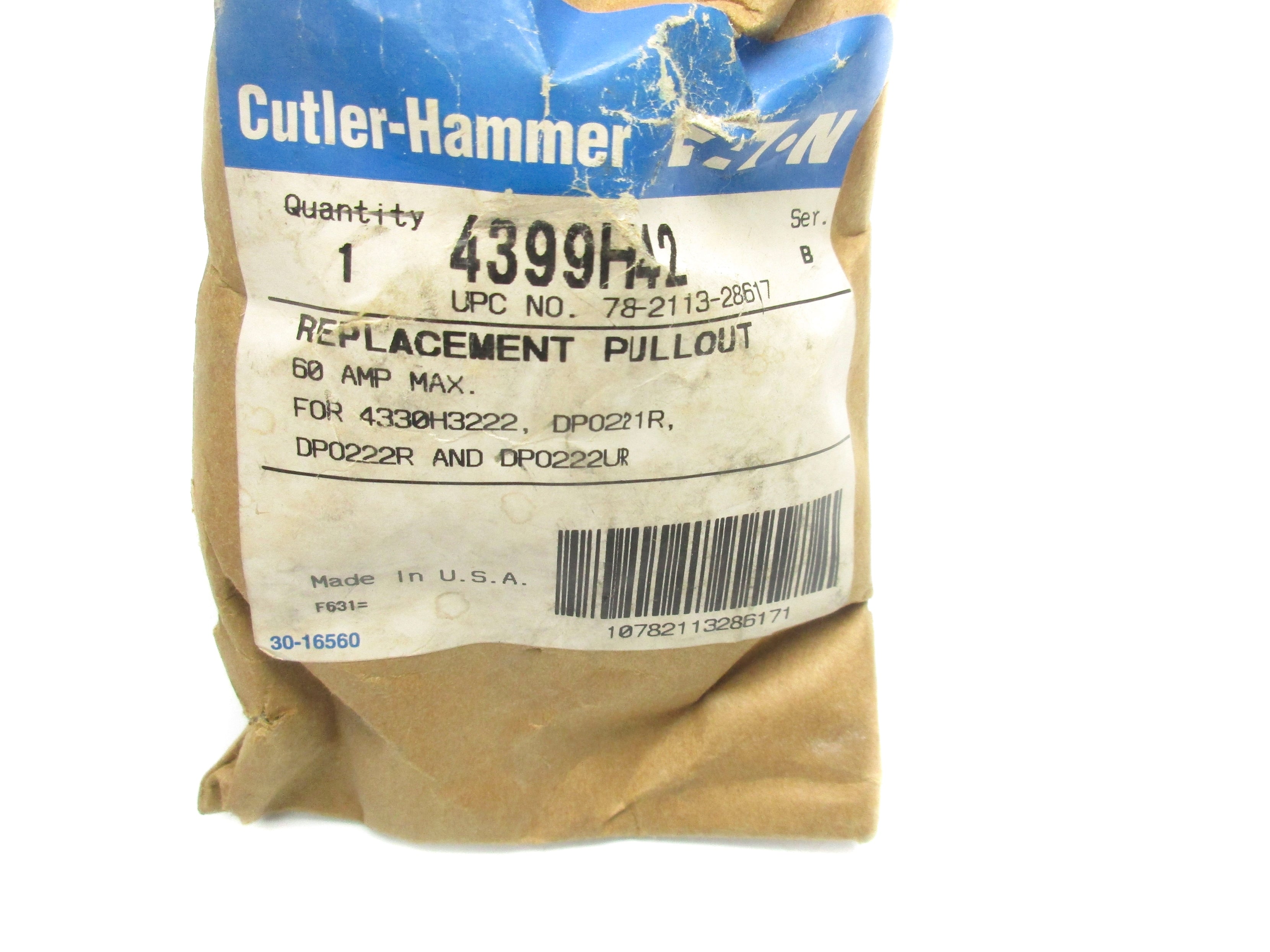 CUTLER HAMMER 4399H42 NSFS