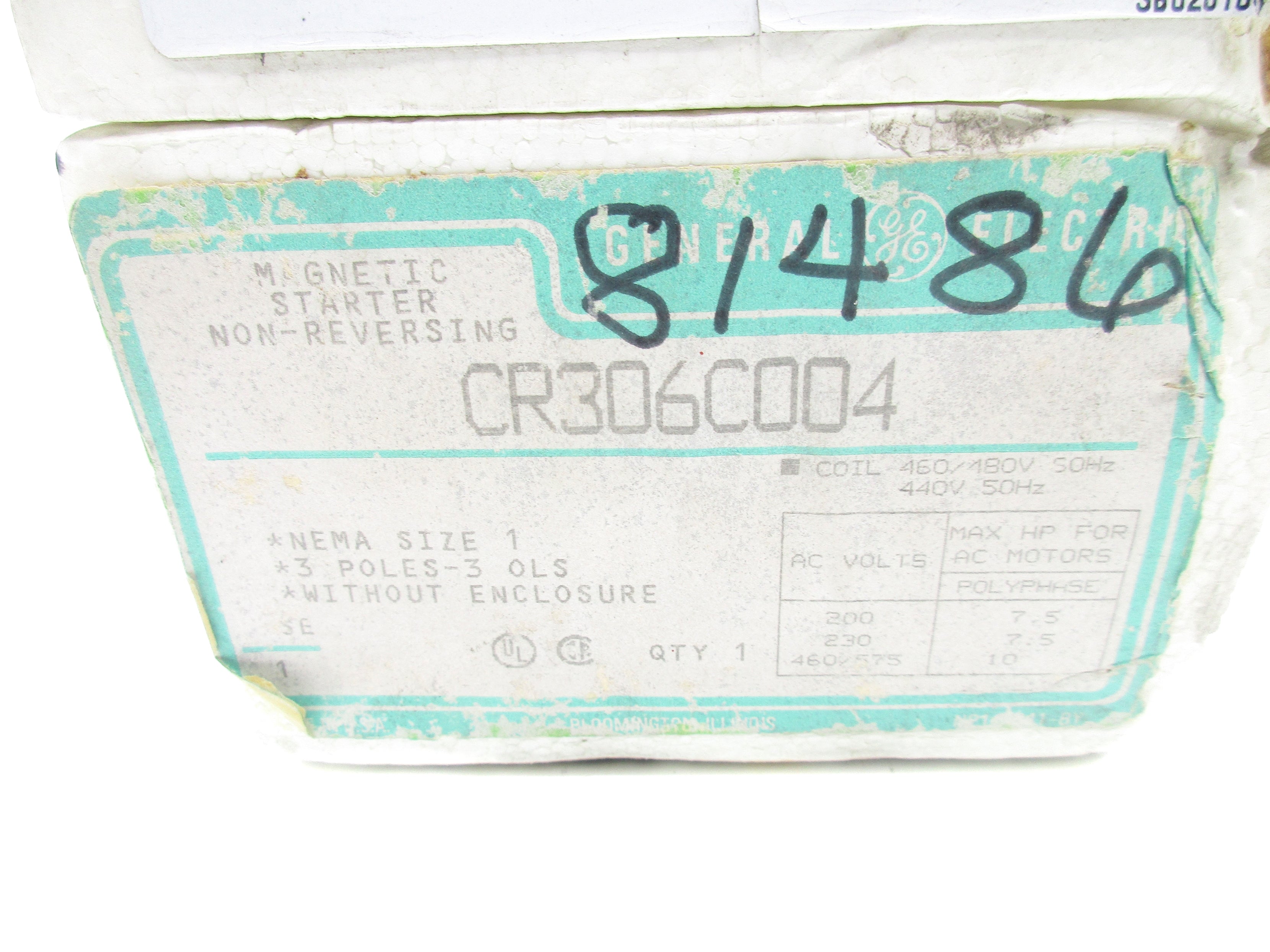 GENERAL ELECTRIC CR306C004 NSMP